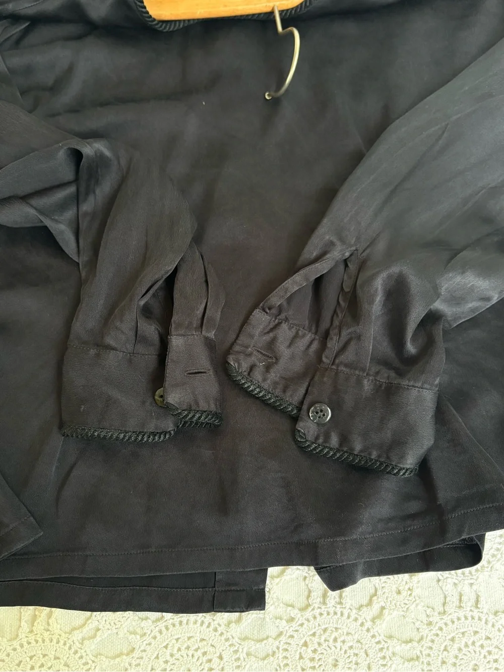 Black Silk Blouse 8 Petite Gorgeous